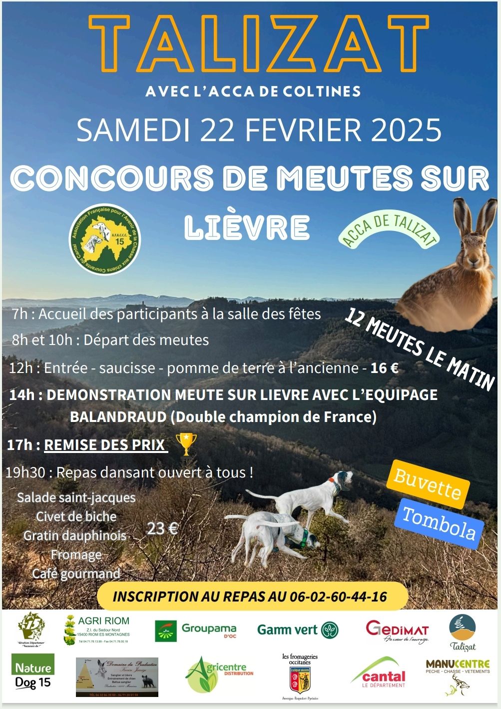 Concours de meutes sur lièvre